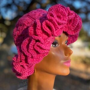GrannySquare Ruffle Hat